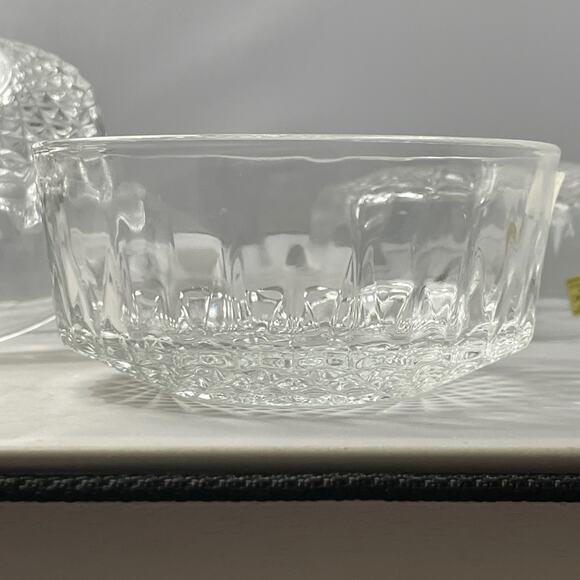 4 Arcoroc Diamant Glass 5"‎ Salad Bowls - Picture 5 of 8